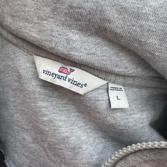 Vineyard Vines Gray Raiders Zip-Up Sweater Sweatshirt size Large - Picture 5 of 5